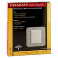 Medline Waterproof Adhesive Stratasorb Composite Island Dressing, 6inx6in With 4inx4in pad, 10PK MSC3066Z